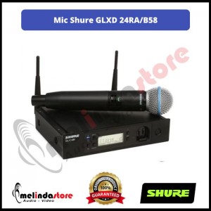 Microphone Wireless Shure GLXD24RA / B58 | Wireless Mic Shure Handheld Vocal System 
